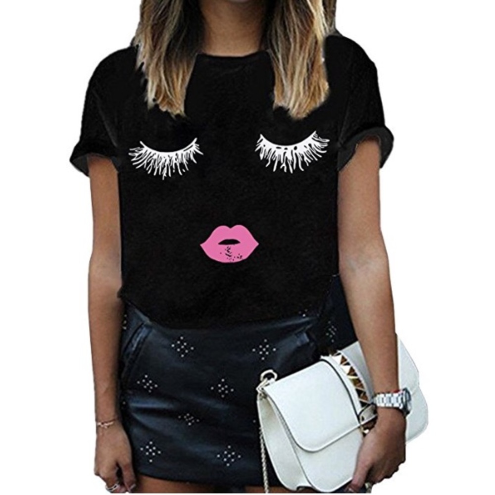 Lashes & Lip T Shirt